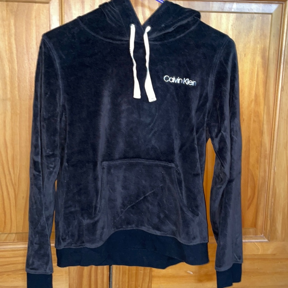 Calvin Klein velvet hoodie